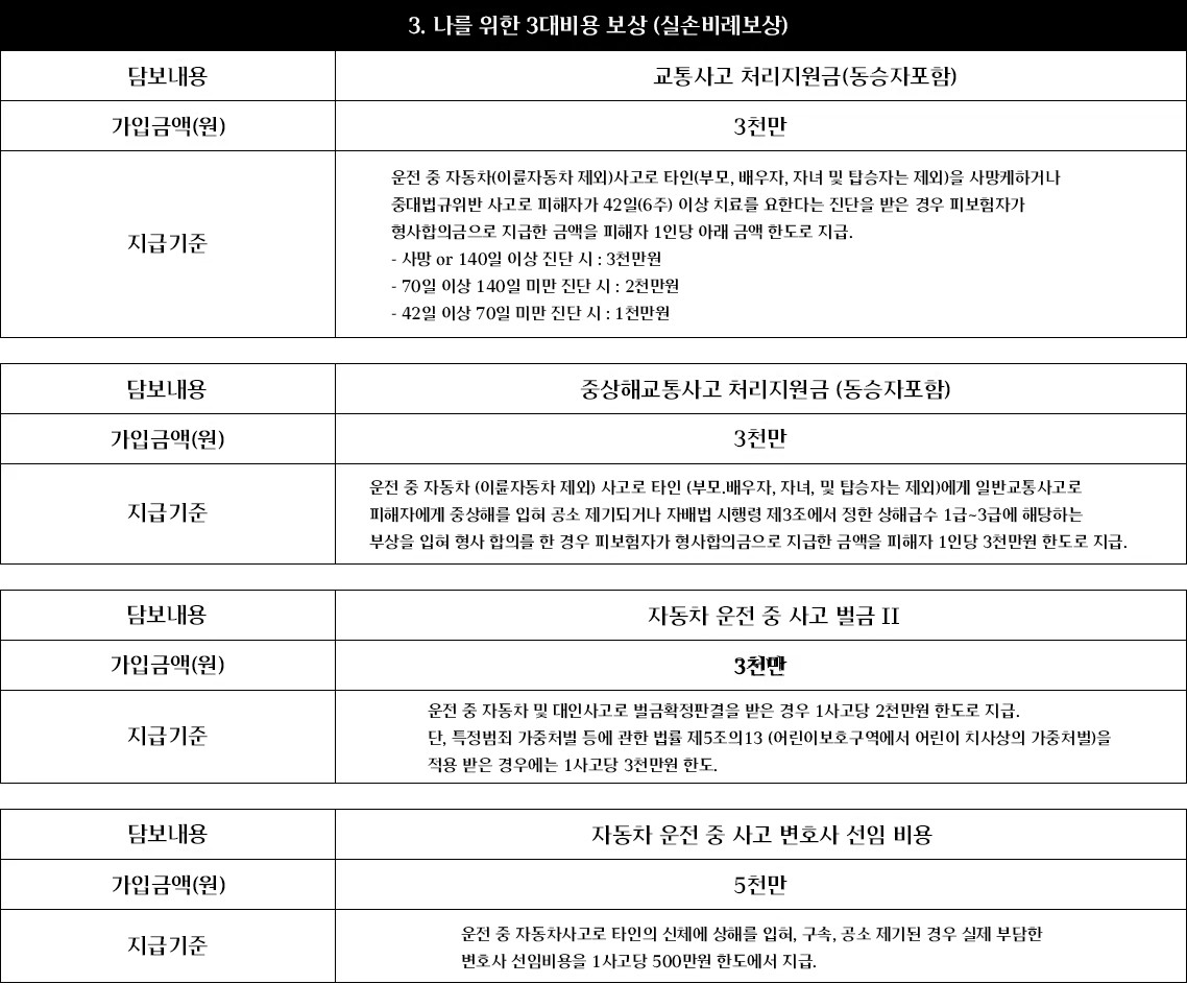 교통사고 비용 보상 - 2